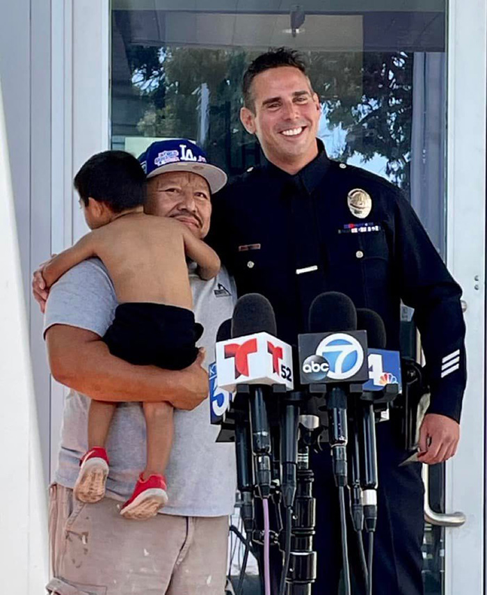 LAPD officer saves baby