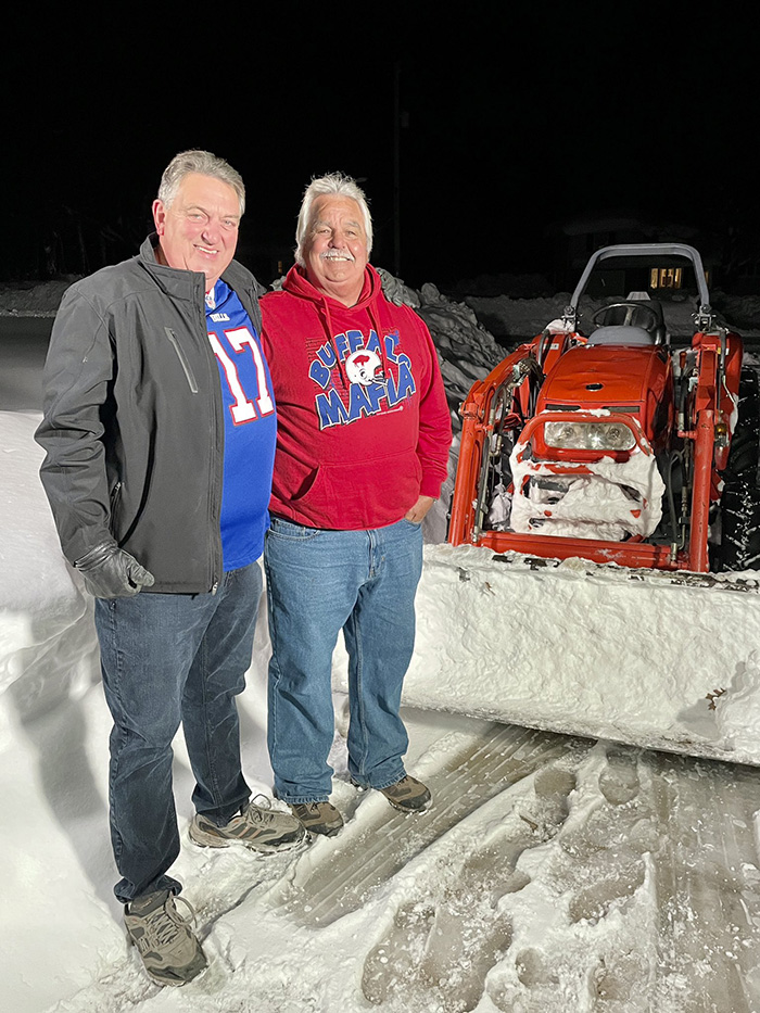 removing snow josh allen