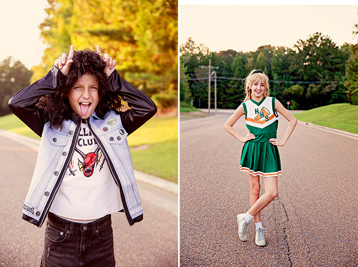 Stranger Things family halloween photo shoot