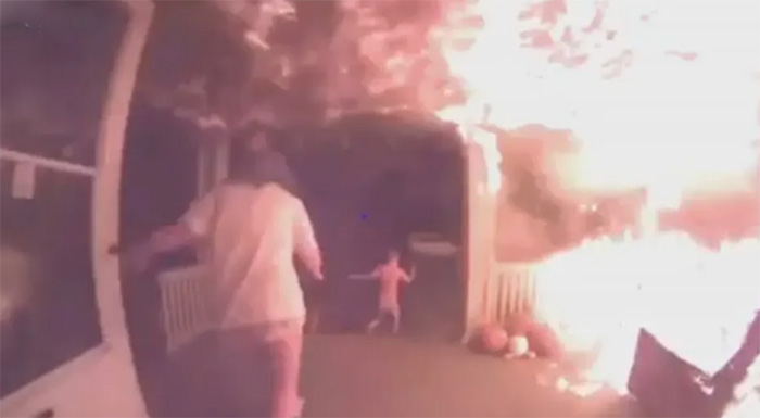 hero saves children from fire