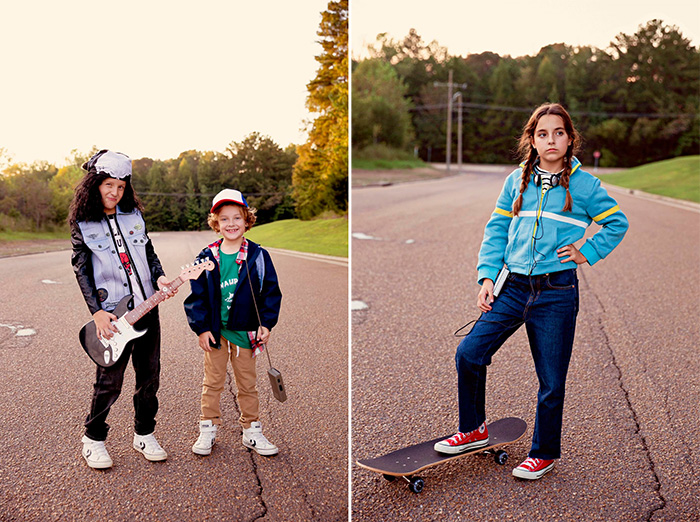 Stranger Things family halloween photo shoot