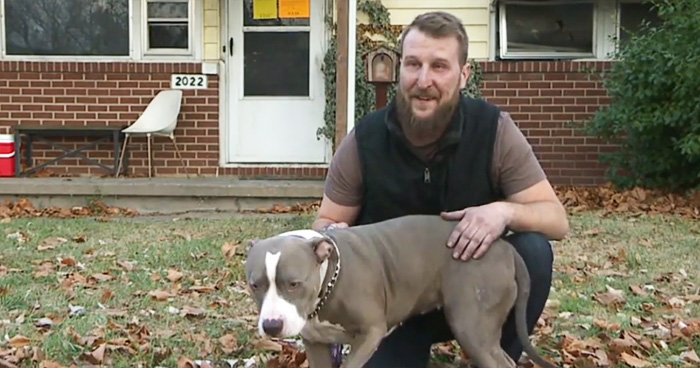 dog saves man from fire