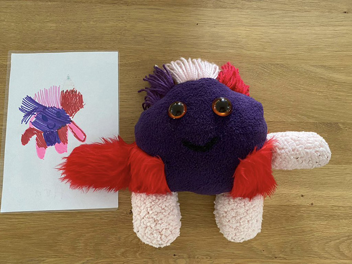 teacher turns kid drawings into stuffed animals