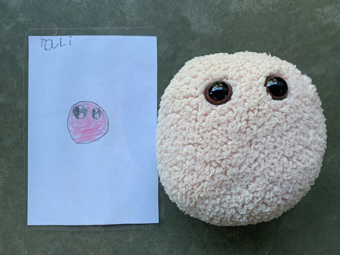 teacher turns kid drawings into stuffed animals