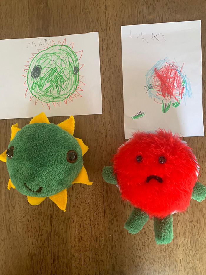 teacher turns kid drawings into stuffed animals