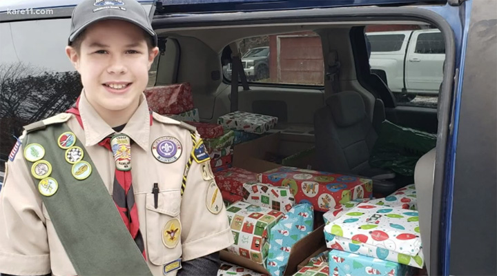 boy scout christmas presents foster kids