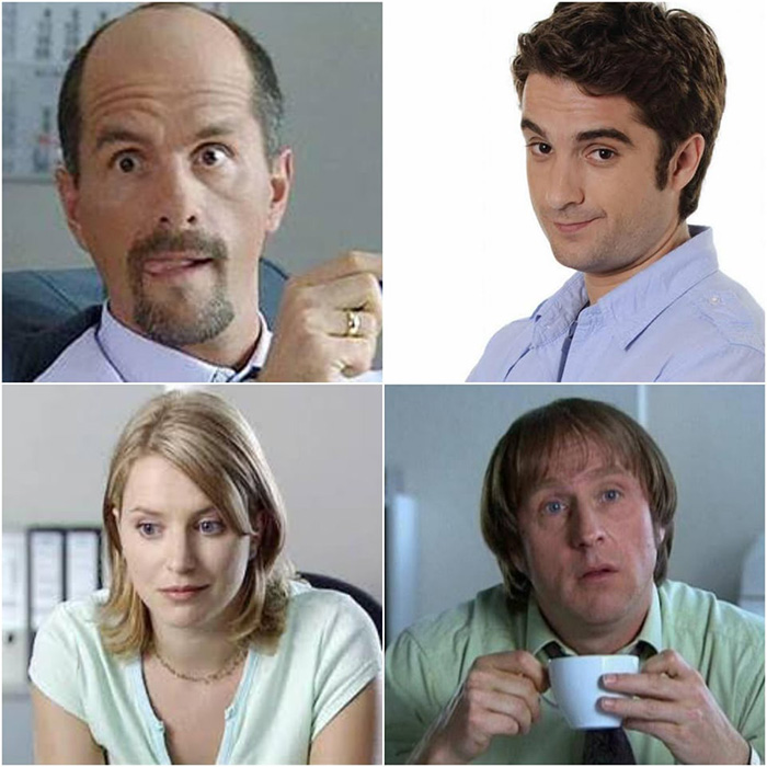 office main characters all 13 versions