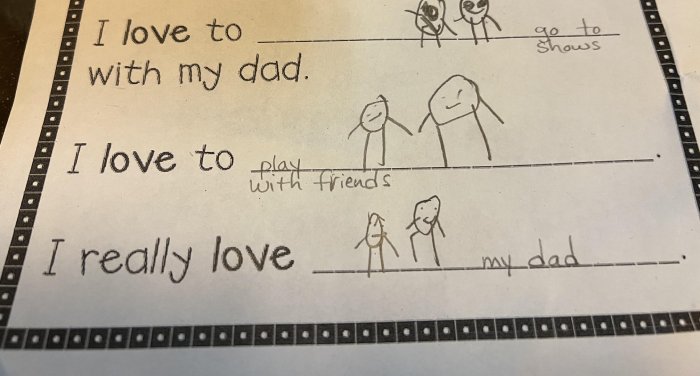 I love my dad