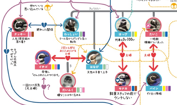 penguin love chart