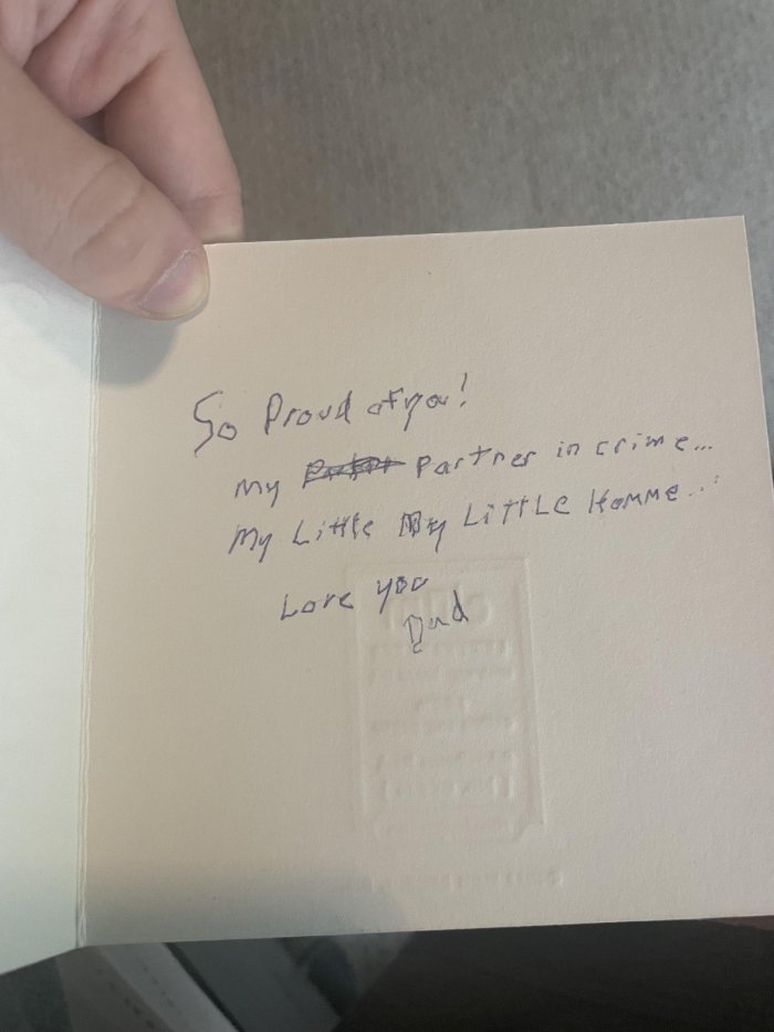 My Dad Spent Over 20 Minutes Writing This Graduation Note For Me My Dad Spent Over 20 Minutes Writing This Graduation Note For Me