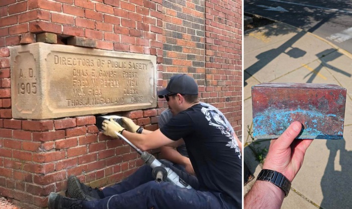 firefighters time capsule Ohio