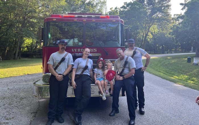 firefighters tree swing