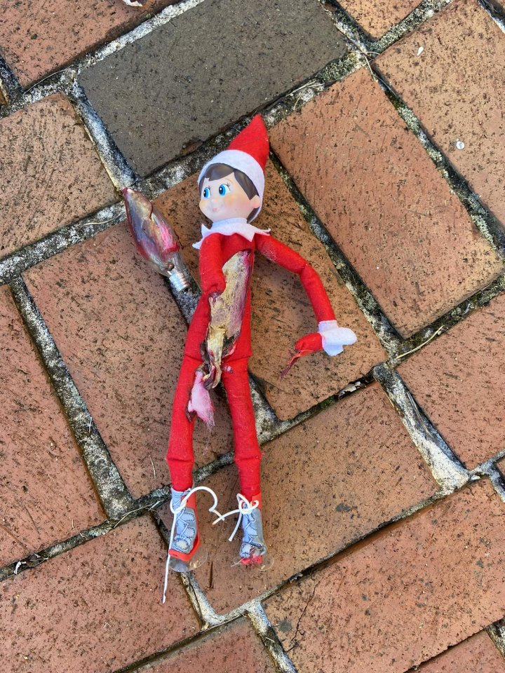 elf on the shelf rescued by fire department