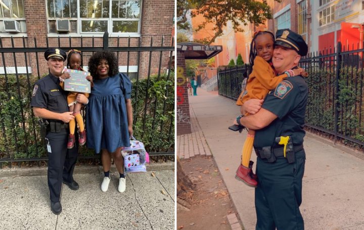 police officer and girl he saved now family