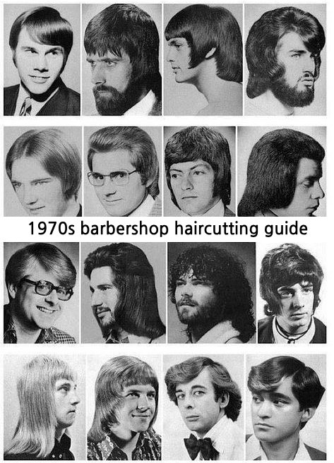 1970s barbershop haircutting guide