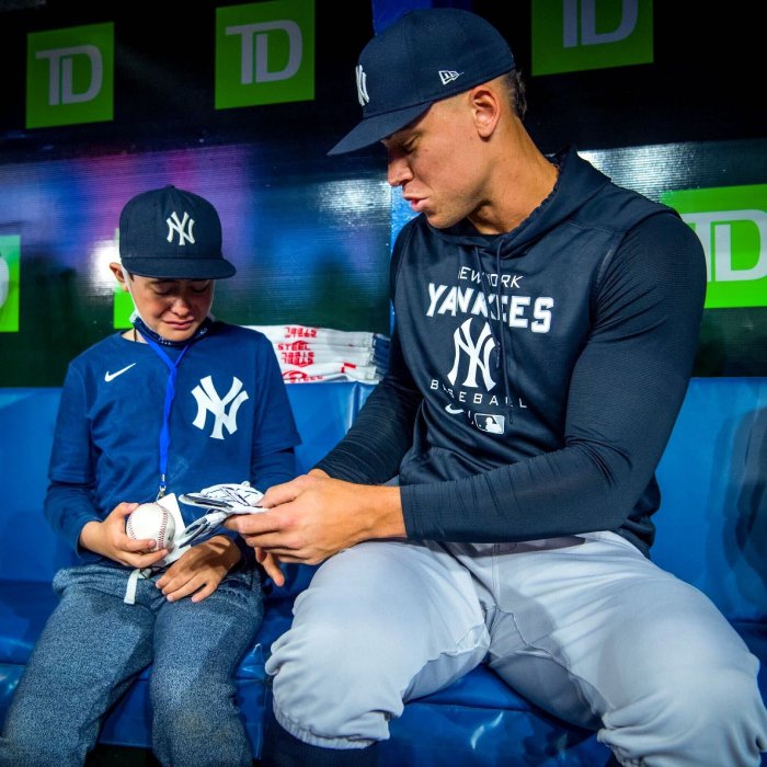 kid meets aaron judge toronto