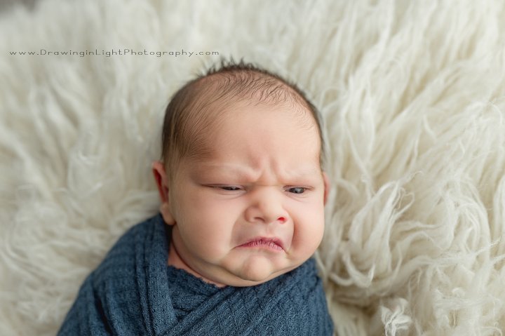 grumpy baby photoshoot