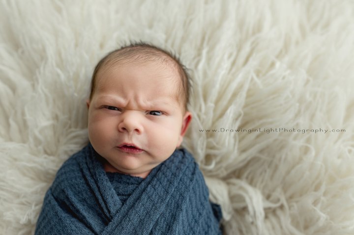 grumpy baby photoshoot