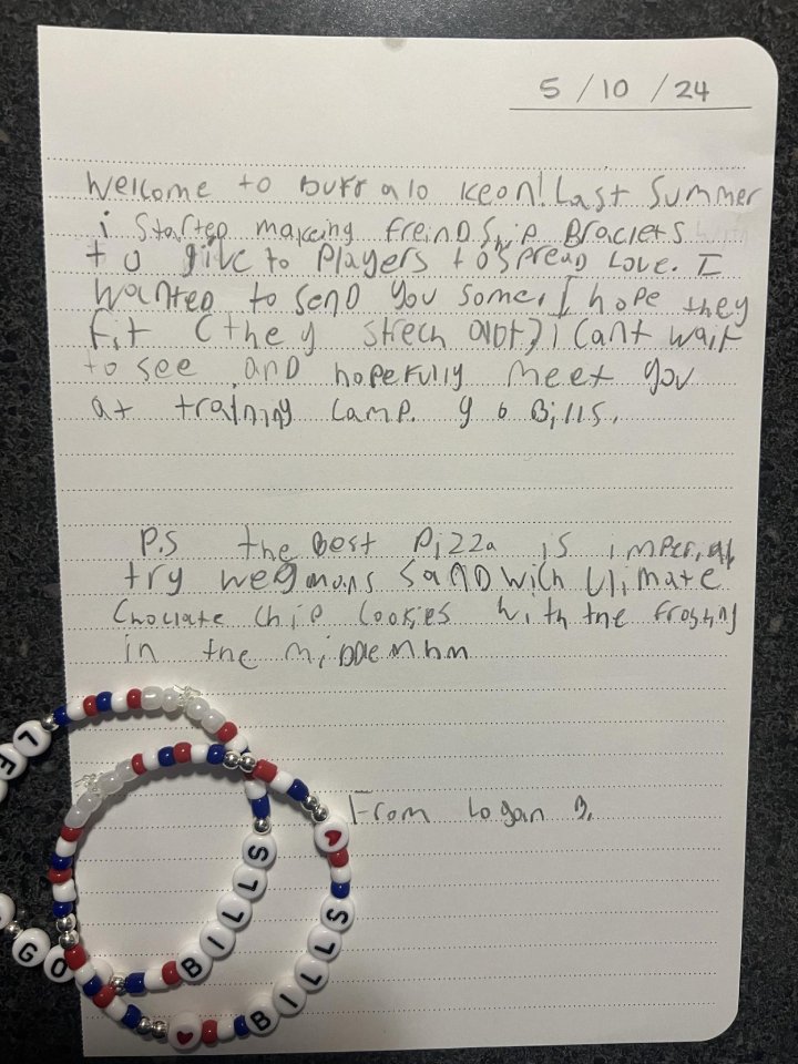 Keon Coleman bracelets