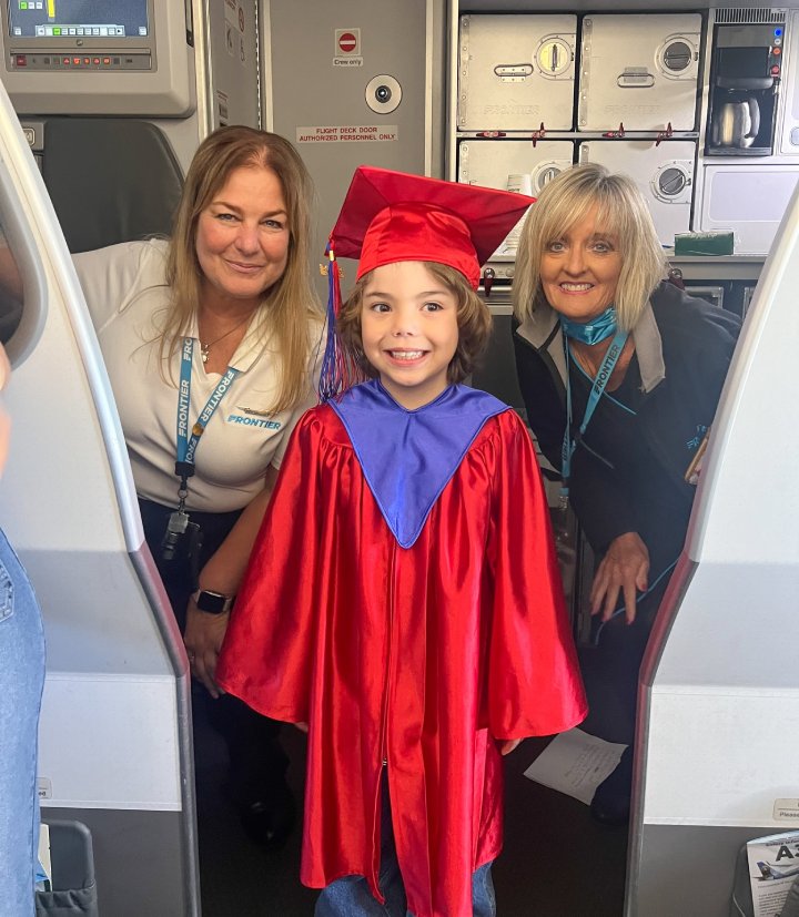 Frontier kindergarten graduation Xavier