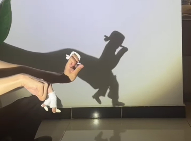 Michael Jackson shadow puppet dance smooth criminal