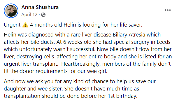 stranger saves baby liver donor