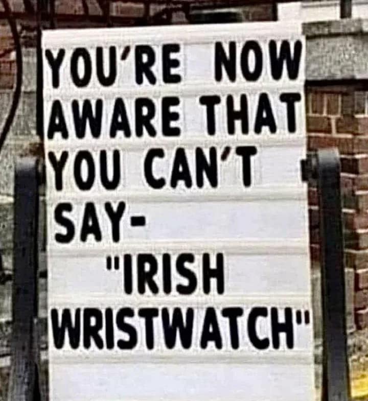 Irish wristwatch meme