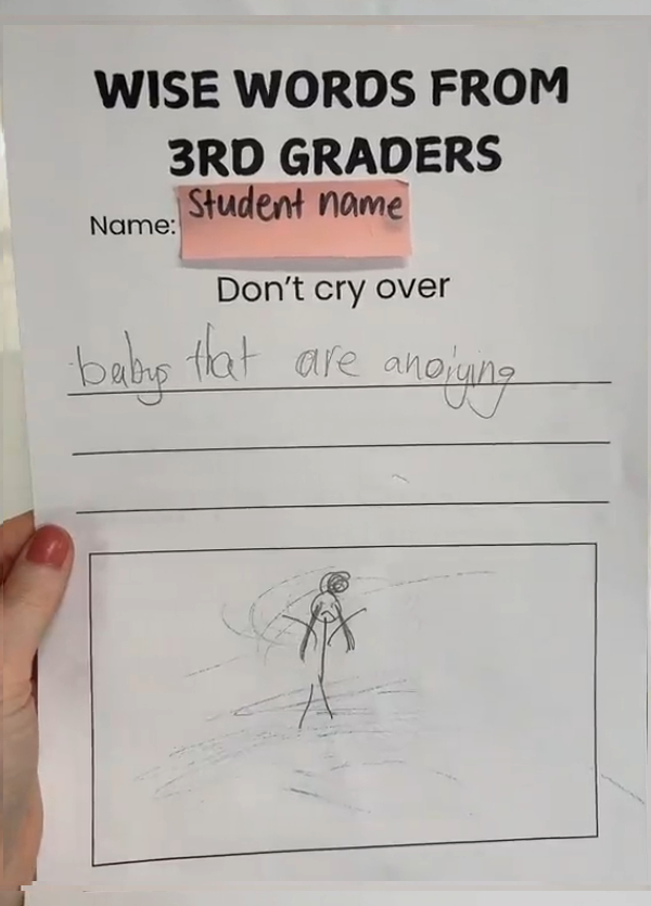wise words from third graders