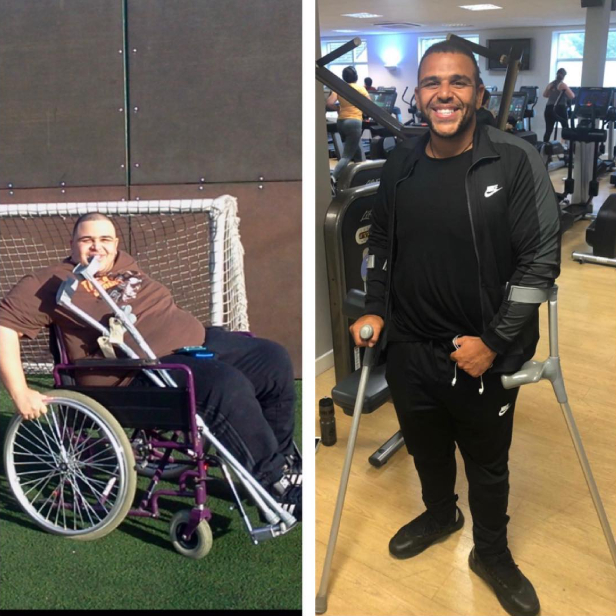 man shot in back paralyzed completes London marathon