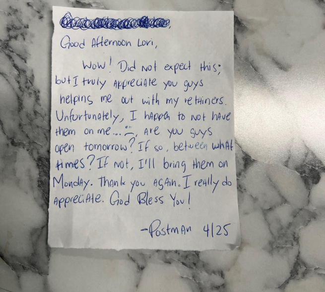mailman dentist retainer story