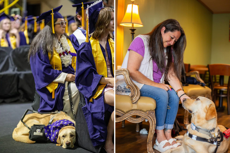 blind mother of 5 graduates college