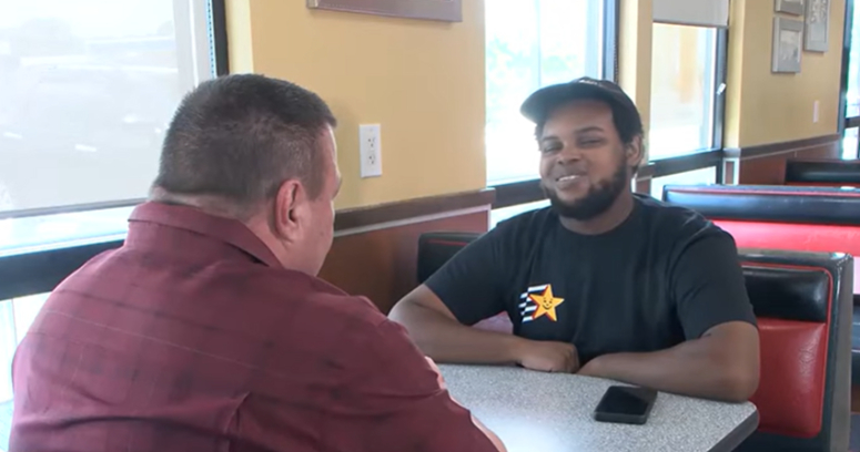 customer surprises Hardees worker new bike