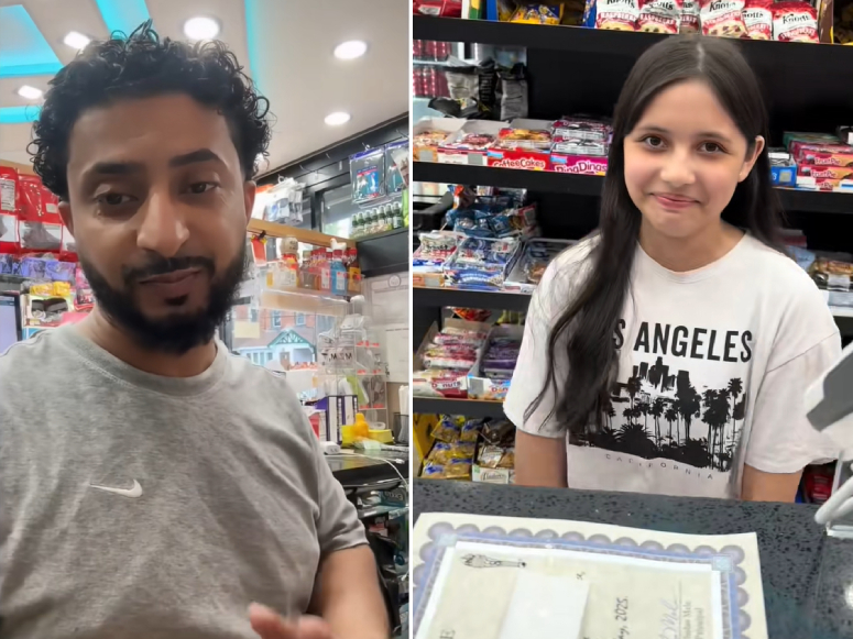 deli shop owner rewards kids with good grades