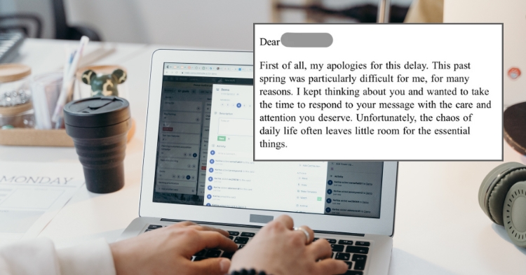 professor email to student years later compassion