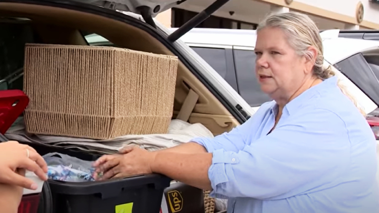 woman reunites owners lost items Texas floods