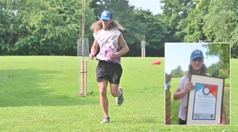 runner breaks world record Edward Molineaux