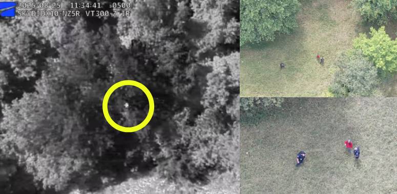 drone finds missing person