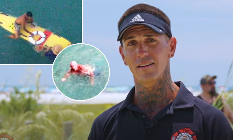 off duty lifeguard saves two swimmers drowning