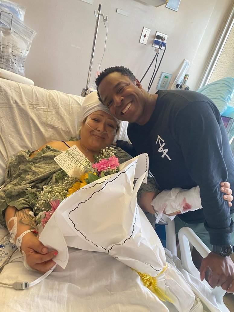 man saves woman hero good news