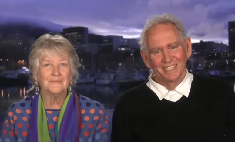 retired couple helping older women housing crisis