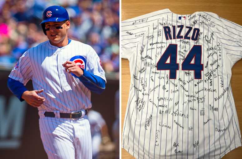 Rizzo cancer jersey retire