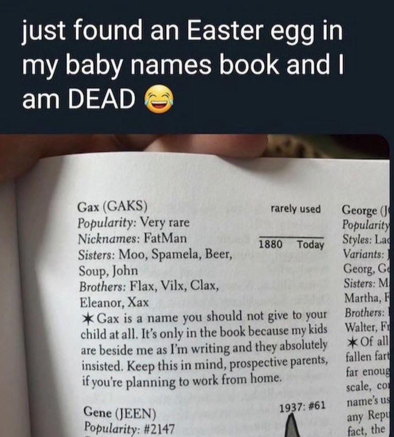 baby names book gax