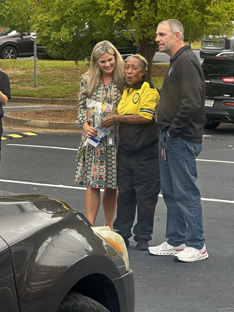 parking lot security guard gifted car from school