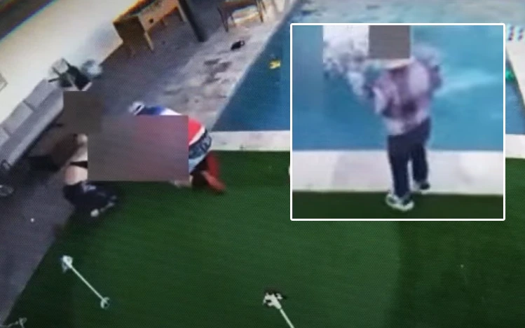 toddler saves drowning brother in pool