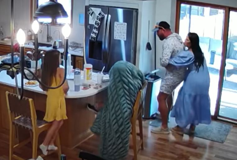 pregnant woman saves husband