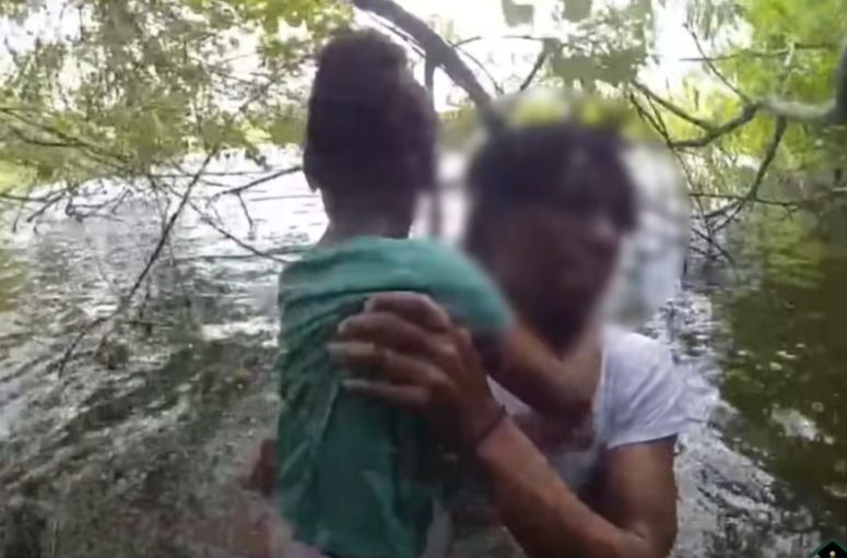 brother saves missing nonverbal sister lake