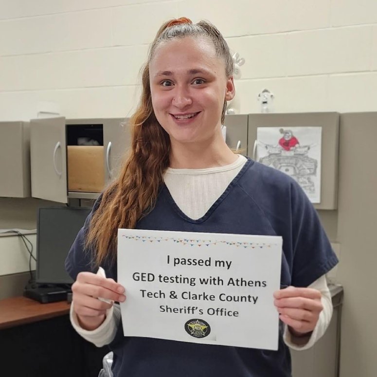 woman in jail gets GED in Georgia