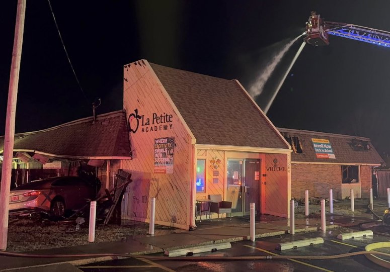 car crashed into day care rescue