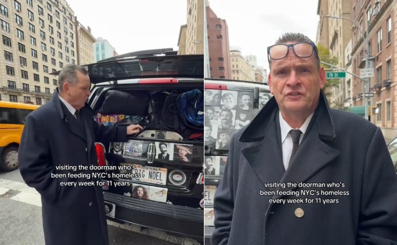 NYC doorman helps homeless