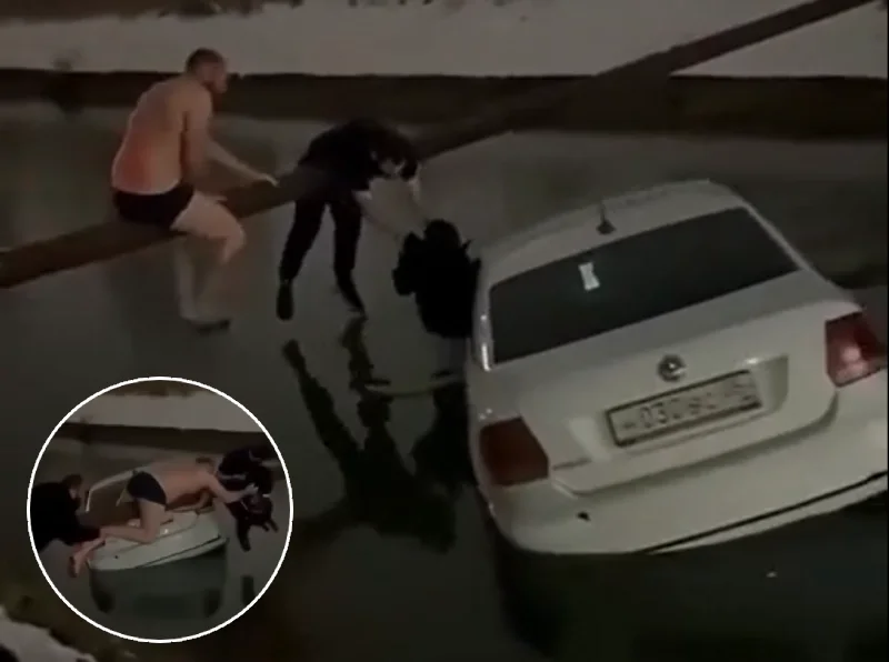 men rescue family in tax sinking